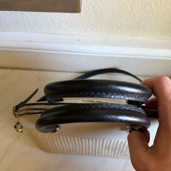 Kate Spade Grove Street Carli Rafia Straw Dome Crossbody Bag Handbag - Picture 15 of 16